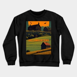 Halloweentown sticker Crewneck Sweatshirt